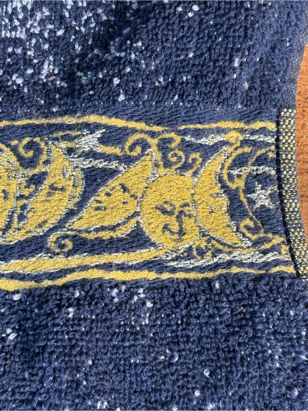Vintage Celestial Hand Towel Moon Sun Stars 100% Cotton Santens Y2K 90s